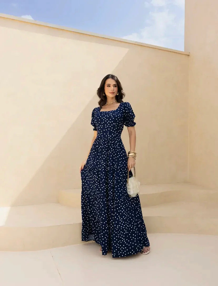 Vestido longo azul REF. 8647